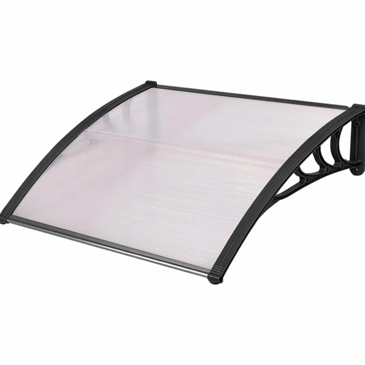 Tangkula 40"x40" Window Awning, Modern Polycarbonate Front Door Canopy