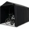 Tangkula 7x5.2Ft Portable Shed, Outdoor Storage Shelter with Waterproof Cover & Roll-up Zipper Door