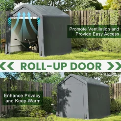 Tangkula 6x6.5/8x6.5Ft Portable Shed