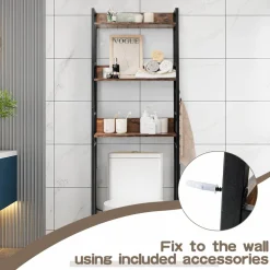 3-Tier Over-The-Toilet Storage Rack