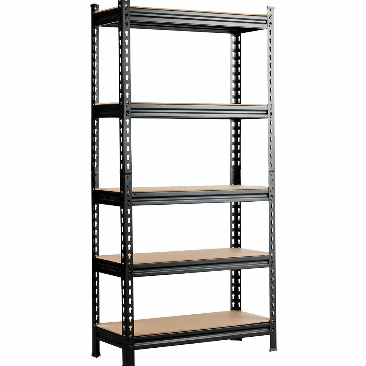 5-Tier Storage Shelves, Heavy Duty Steel Frame Muscle Rack 60in Garage Shelf