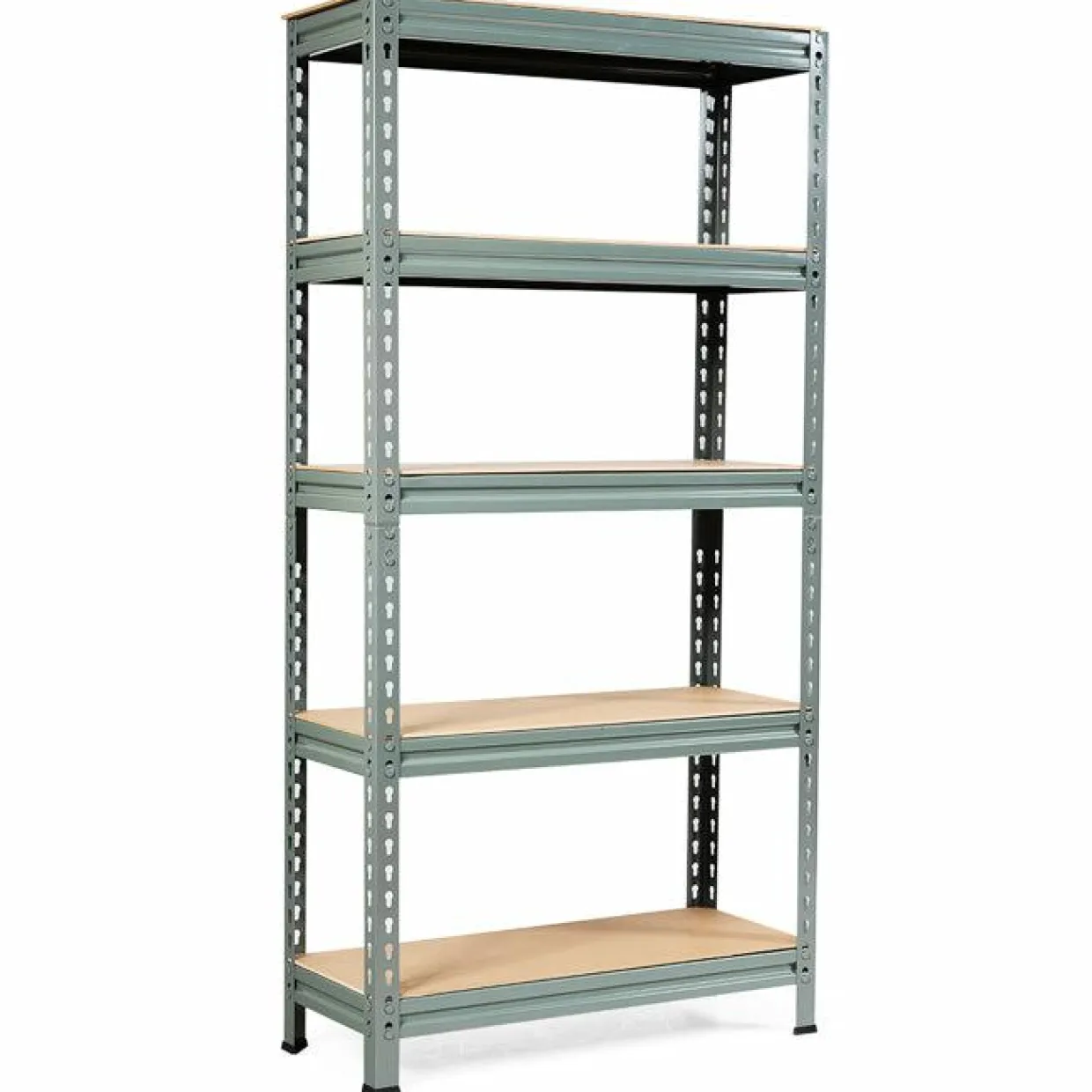 5-Tier Storage Shelves, Heavy Duty Steel Frame Muscle Rack 60in Garage Shelf
