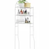 3-Tier Toilet Shelf Bathroom Space Saver Chrome Over The Toilet Shelf Organizer