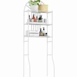 3-Tier Toilet Shelf Bathroom Space Saver Chrome Over The Toilet Shelf Organizer