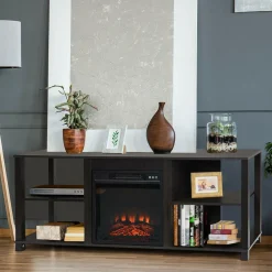2-Tier TV Stand, Entertainment Television Stands Suitable for 18