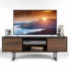 TV Stand with Storage for TVs up to 55 Inch, 2-Door TV Console Table