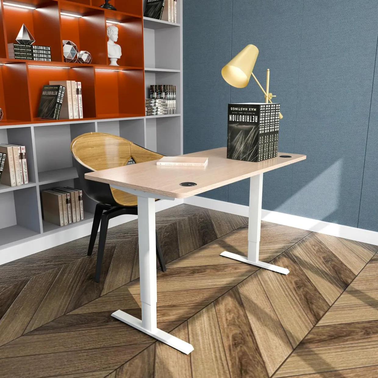 Universal Table Top, 48 x 24 inch Rectangular Office Relevance One-Piece Solid Desktop