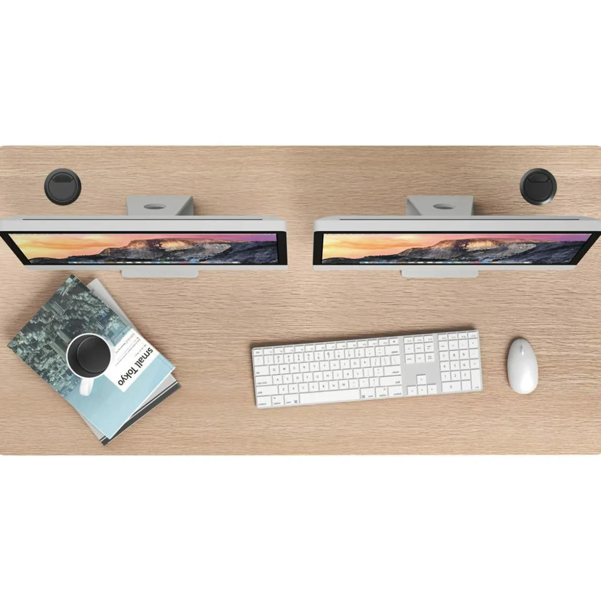 Universal Table Top, 48 x 24 inch Rectangular Office Relevance One-Piece Solid Desktop