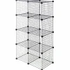 Wire Storage Cubes, Metal Grids Book Shelf