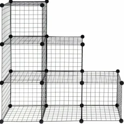 Wire Storage Cubes, Metal Grids Book Shelf