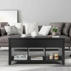 Wood Lift Top Coffee Table, Modern Coffee Table