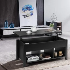 Wood Lift Top Coffee Table, Modern Coffee Table