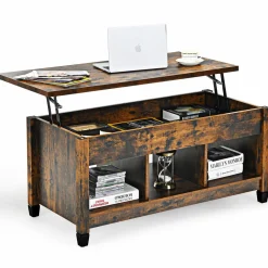Wood Lift Top Coffee Table, Modern Coffee Table