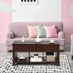 Wood Lift Top Coffee Table, Modern Coffee Table
