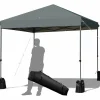 8 x 8 Ft Outdoor Pop up Canopy Tent, Outdoor Commercial Instant Shelter w/Roller Bag and Sand Bags