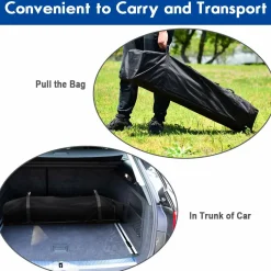 8 x 8 Ft Outdoor Pop up Canopy Tent, Outdoor Commercial Instant Shelter w/Roller Bag and Sand Bags